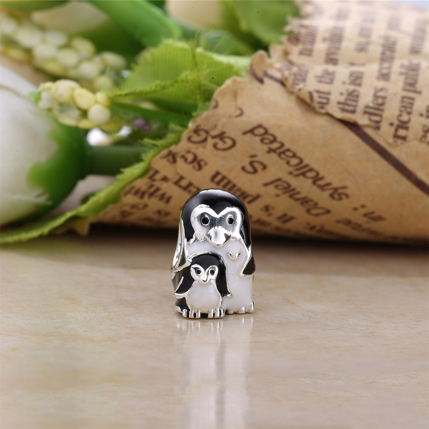 Pandora Zilveren Pinguïn Familie Bedel 791404En60
