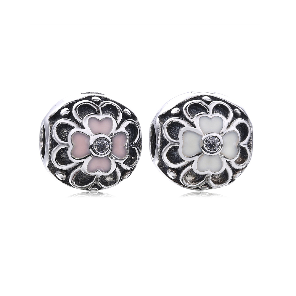 Pandora Zilveren Plum BlossoMS Clip Pw00012-1 Pandora Zilveren Plum BlossoMS Clip Pw00012-1