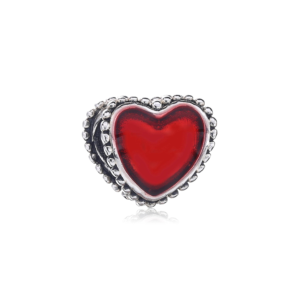 Pandora Zilveren Rood Hart Bedel Pd0033-1 Pandora Zilveren Rood Hart Bedel Pd0033-1