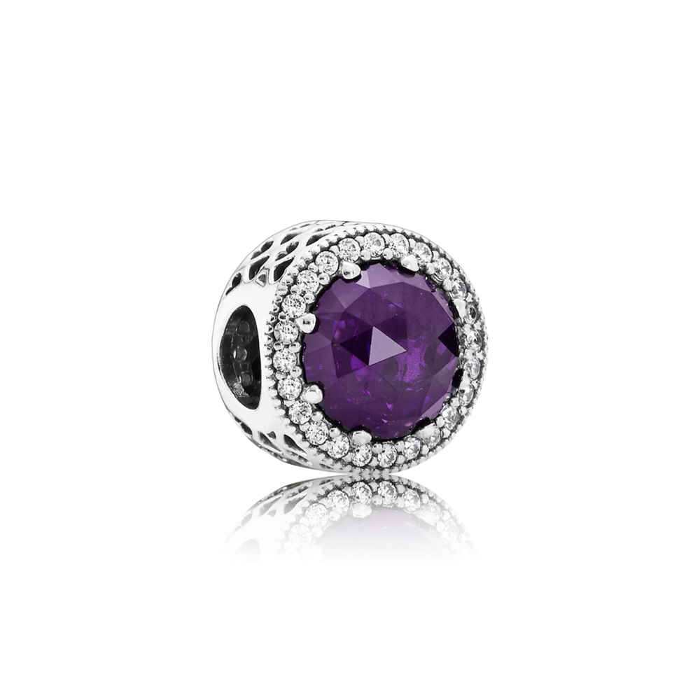 Pandora Zilveren Royal Purple Stralende Harten Bedel 791725Nrp Pandora Zilveren Royal Purple Stralende Harten Bedel 791725Nrp
