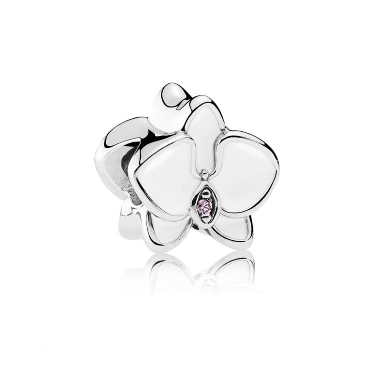 Pandora Zilveren Witte Orchidee Bedel 792074En12 Pandora Zilveren Witte Orchidee Bedel 792074En12