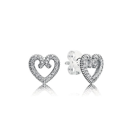 PANDORA Heart Swirls Oorbellen 297099CZ PANDORA Heart Swirls Oorbellen 297099CZ