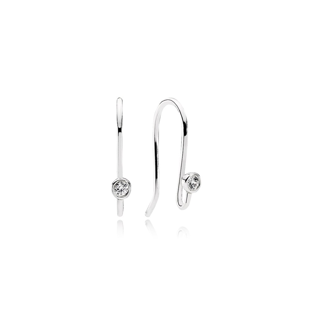 PANDORA Sterling Silver Earrings - 290677CZ PANDORA Sterling Silver Earrings - 290677CZ