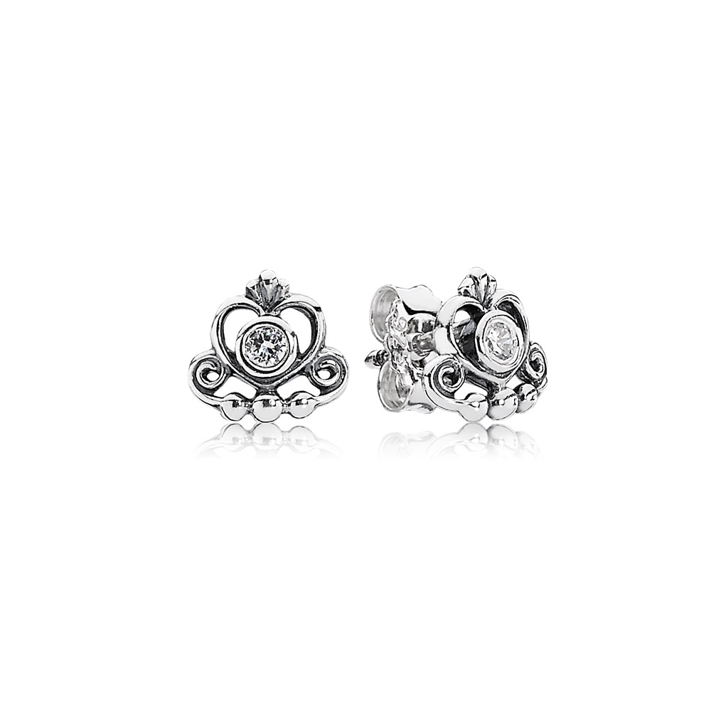 Pandora Zilveren Tiara Oorbellen 290540CZ Pandora Zilveren Tiara Oorbellen 290540CZ