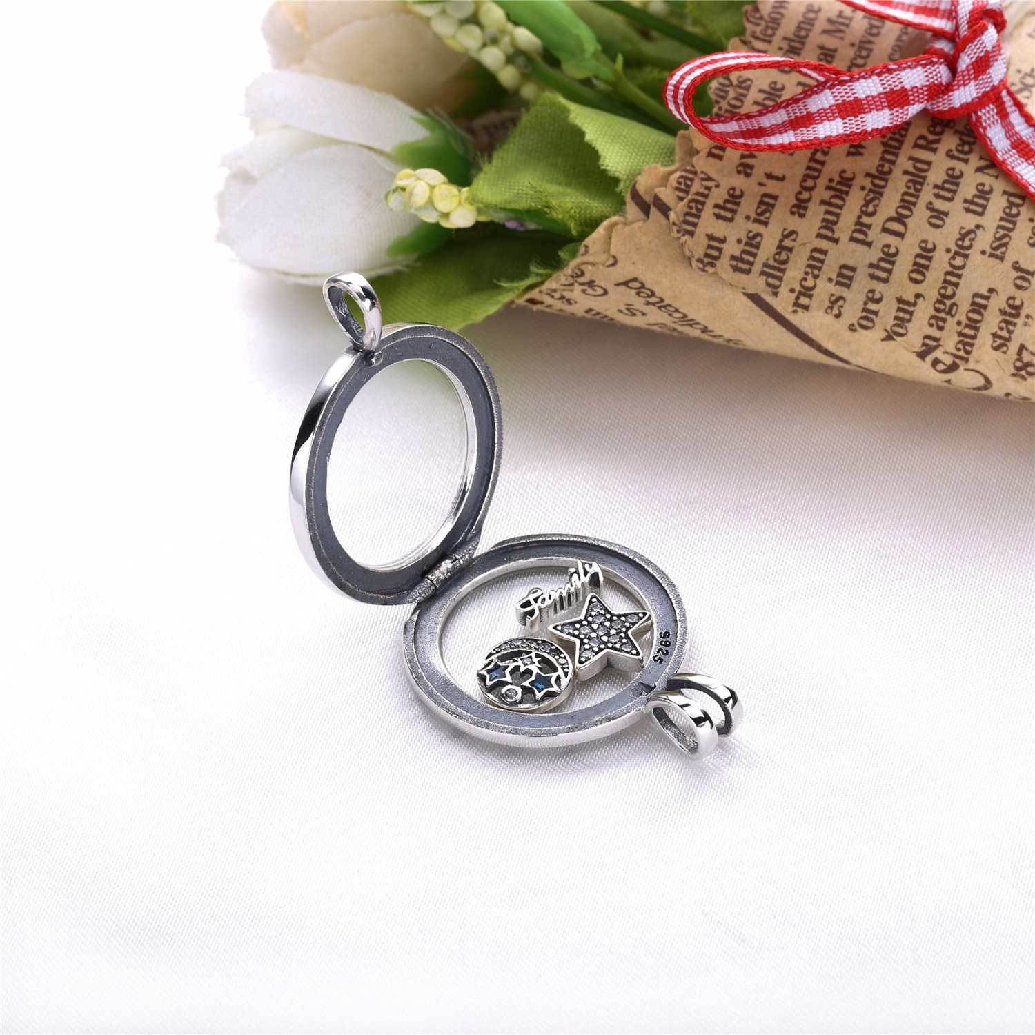 Pandora Zilveren Drijvende Medaillon Pj00288-1