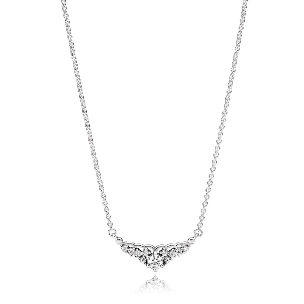 Pandora Zilveren Sprookjes Tiara Ketting 396227CZ-45 Pandora Zilveren Sprookjes Tiara Ketting 396227CZ-45