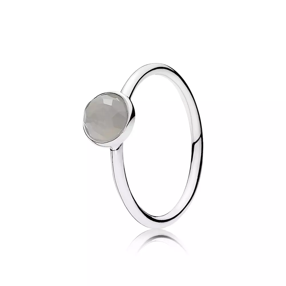 June Droplet Birthstone Ring - 191012MSg