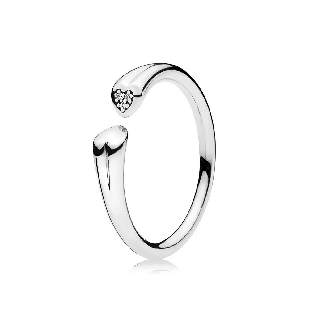 PANDORA Ring Twee Harten 196572CZ