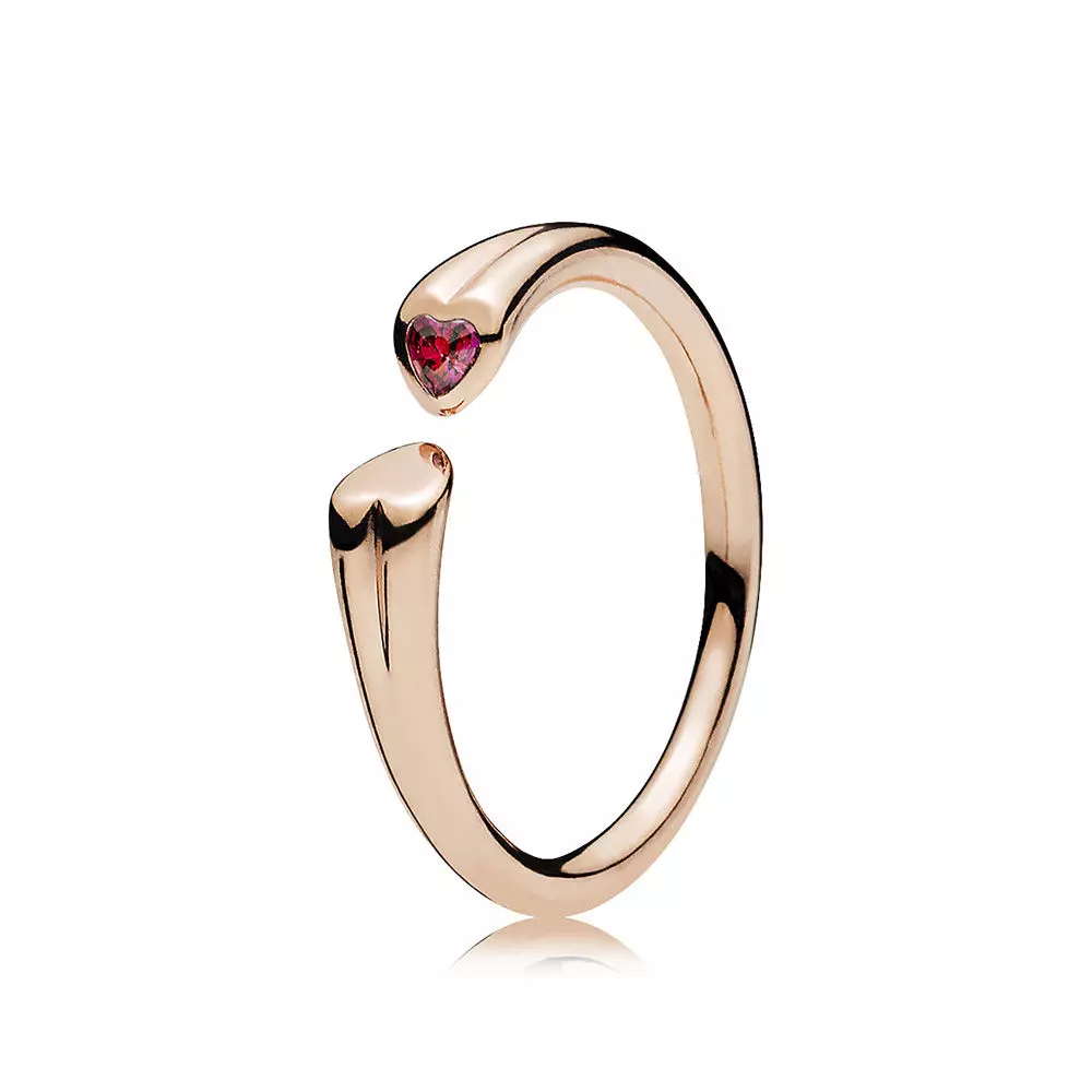 Pandora Rose Twee Harten Ring 186570CZR