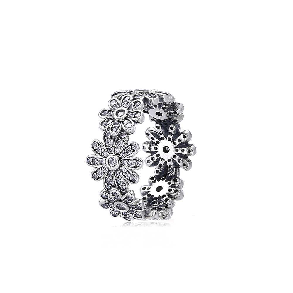 Pandora Zilveren Bloem Ring Py0090-1 Pandora Zilveren Bloem Ring Py0090-1
