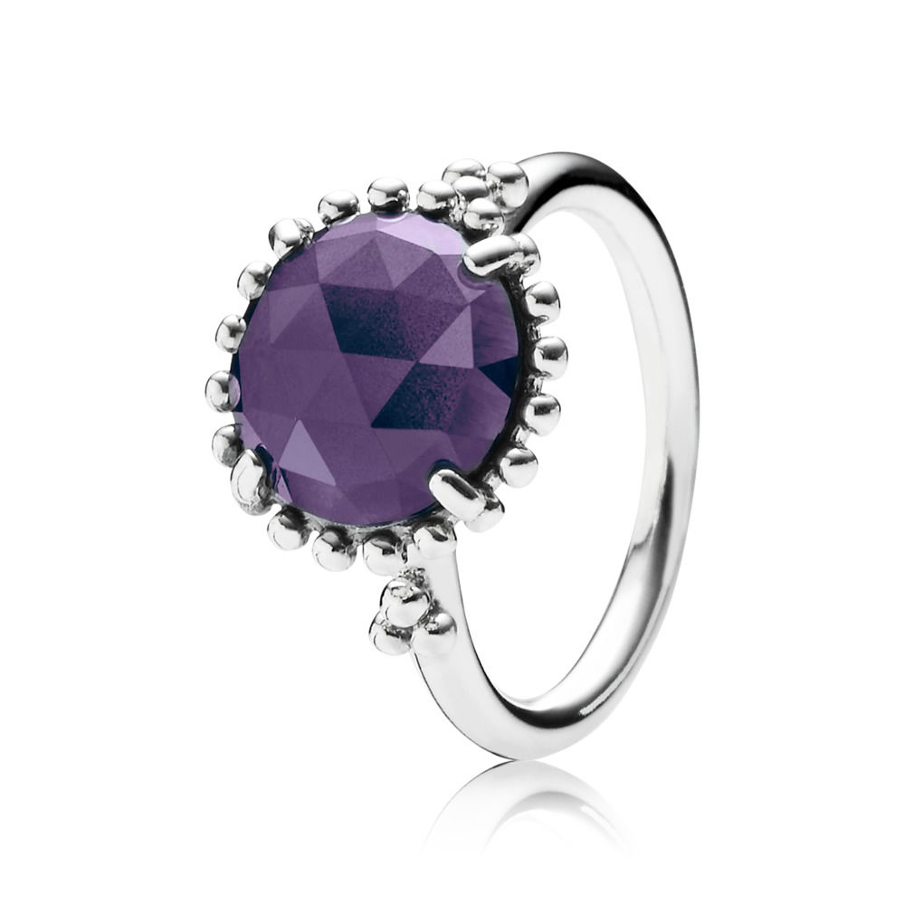 Pandora Zilveren Glanzende Amethist Ring 190910Nbc Pandora Zilveren Glanzende Amethist Ring 190910Nbc