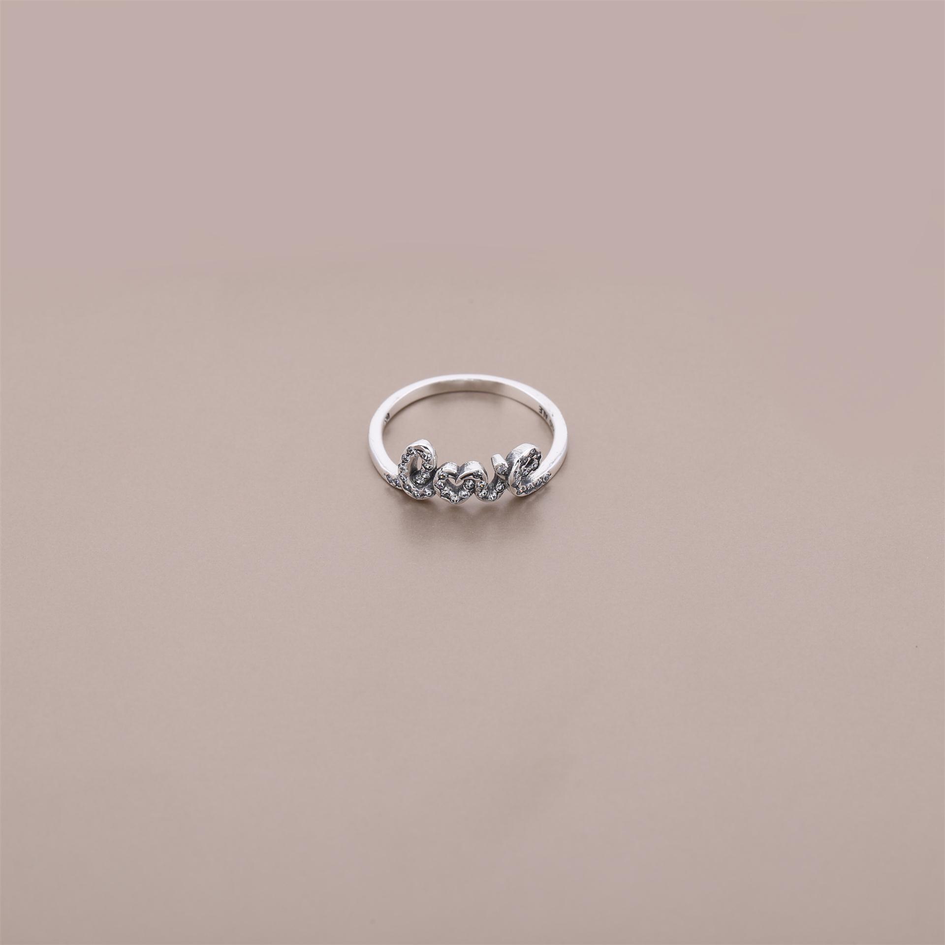 Pandora Zilveren Handtekening Van Liefde Ring 190928CZ