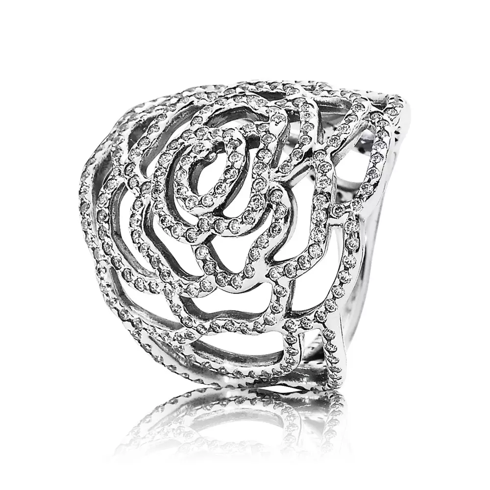 Pandora Zilveren Shimmering Rose Ring 190951CZ