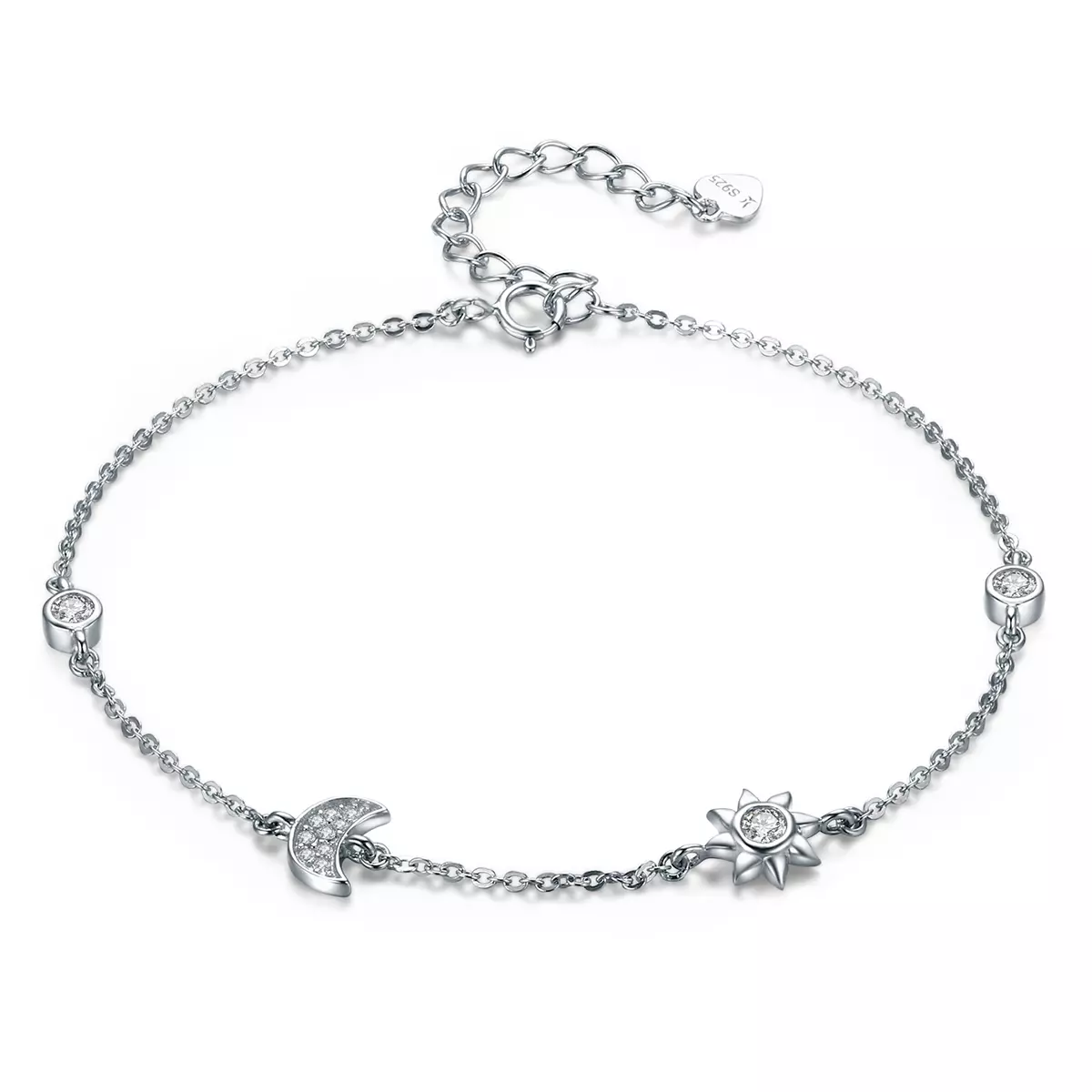 Pandora Style Maan Zon En Sterren Armband - SCB081