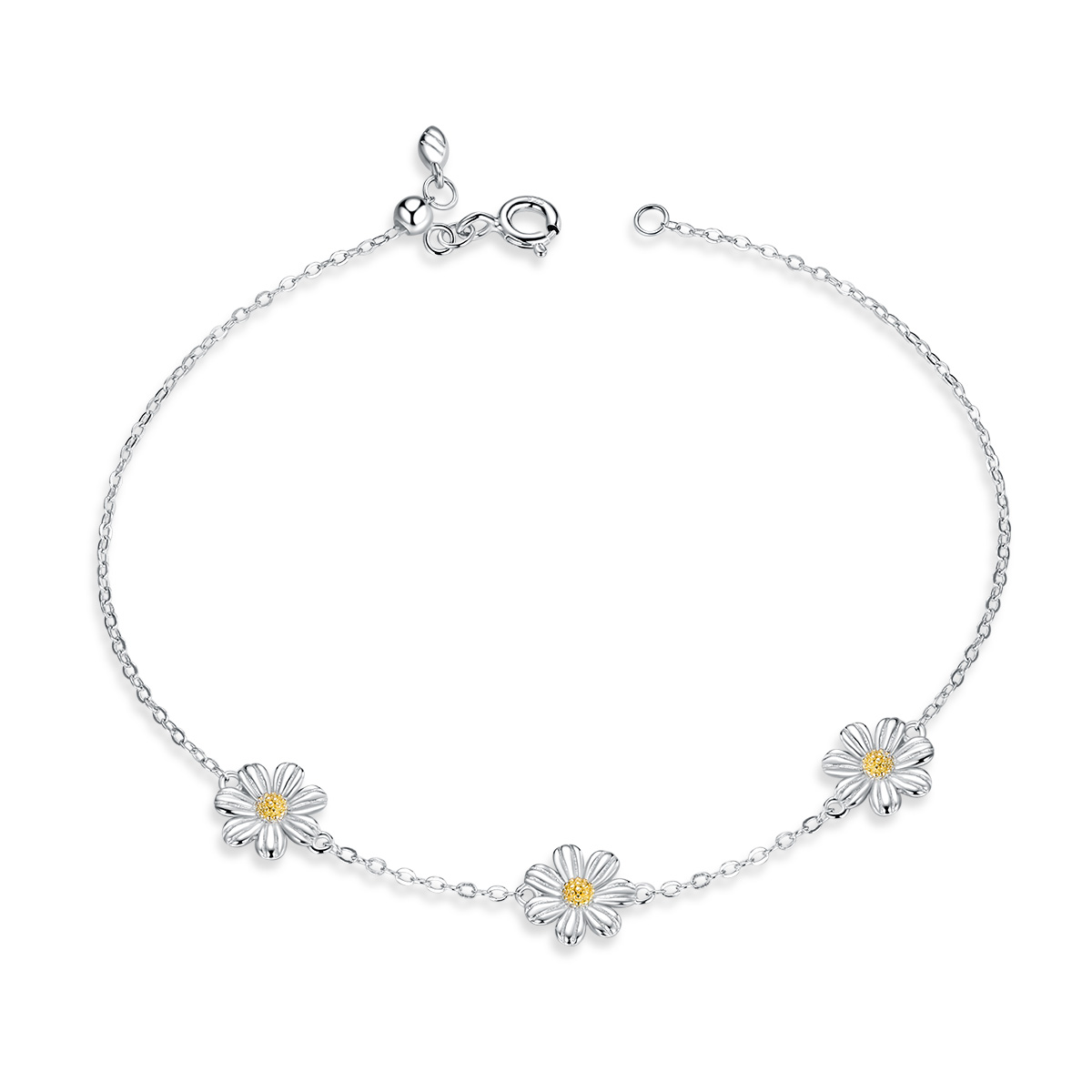 Pandora Style Madeliefje Armband - SCB165 Pandora Style Madeliefje Armband - SCB165