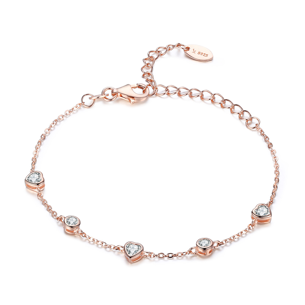 Pandora Style Rose Schoonheid van eenvoud Armband - SCB097 Pandora Style Rose Schoonheid van eenvoud Armband - SCB097