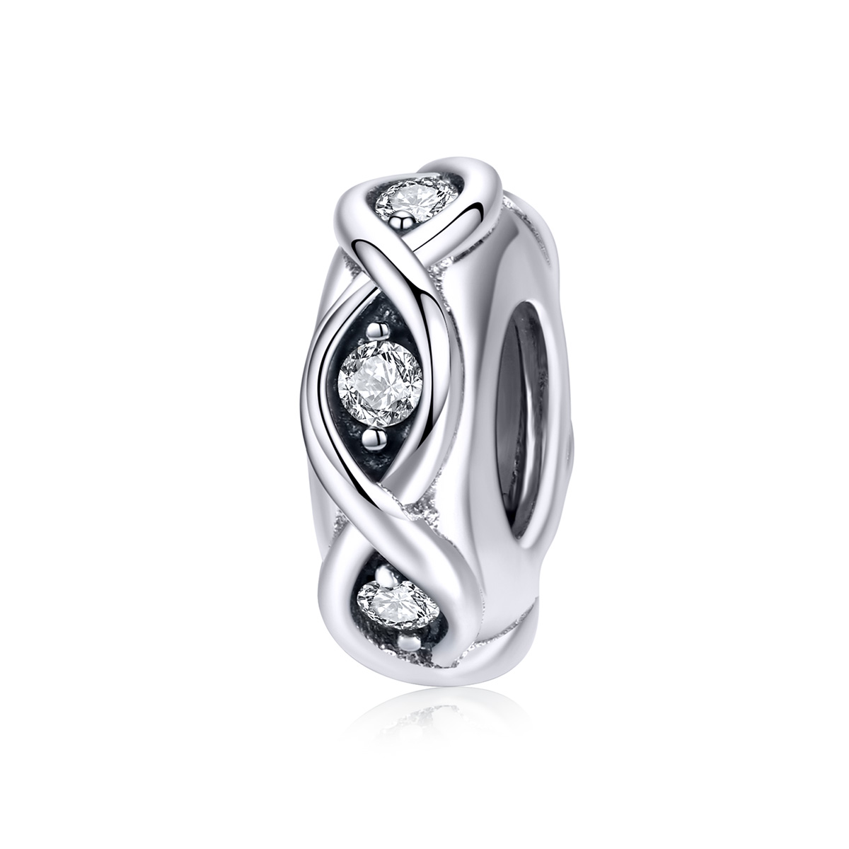 Pandora Style fonkelen Spacer Bedel - SCC1153 Pandora Style fonkelen Spacer Bedel - SCC1153