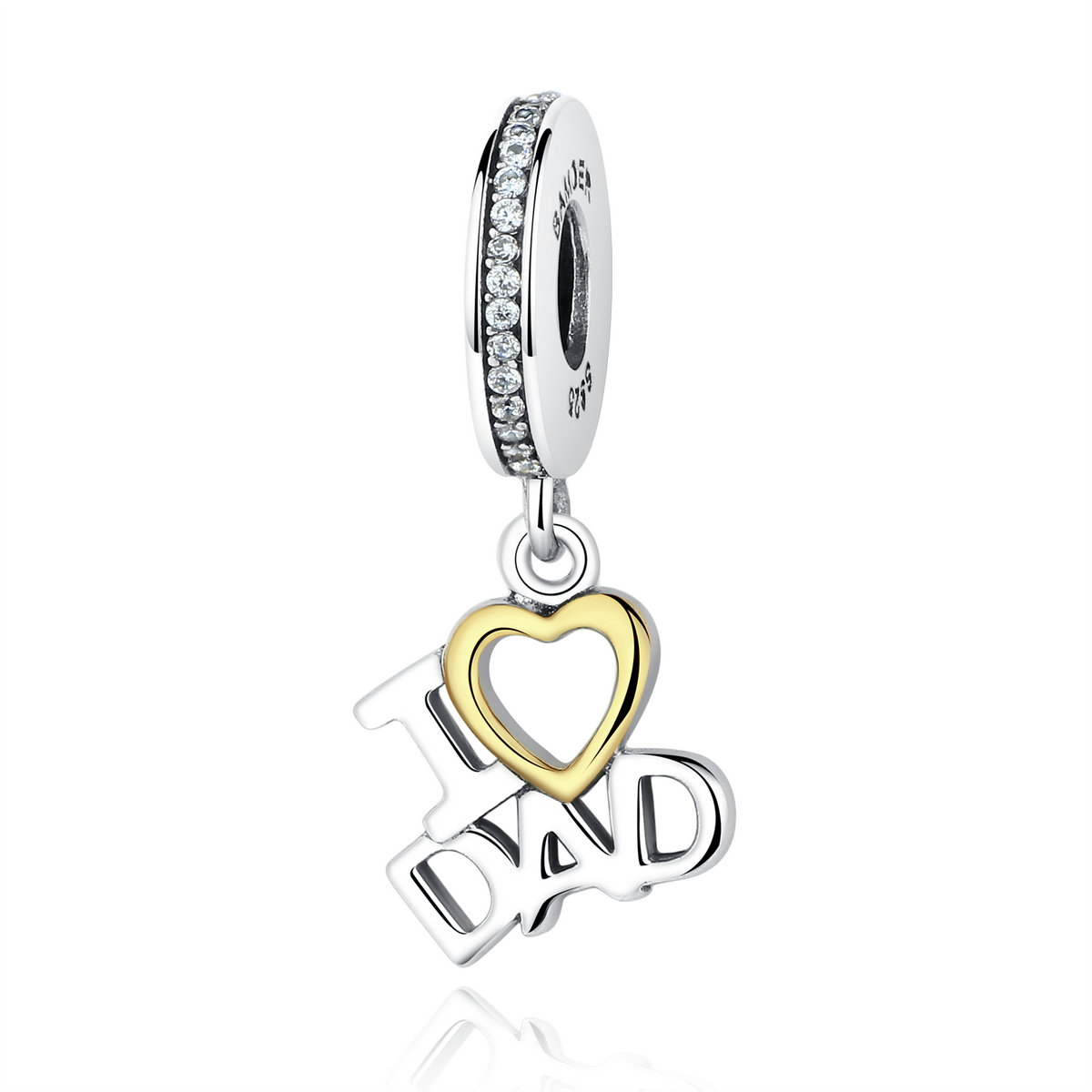 Pandora Style Ik hou van papa Hangende Bedel - SCC052 Pandora Style Ik hou van papa Hangende Bedel - SCC052