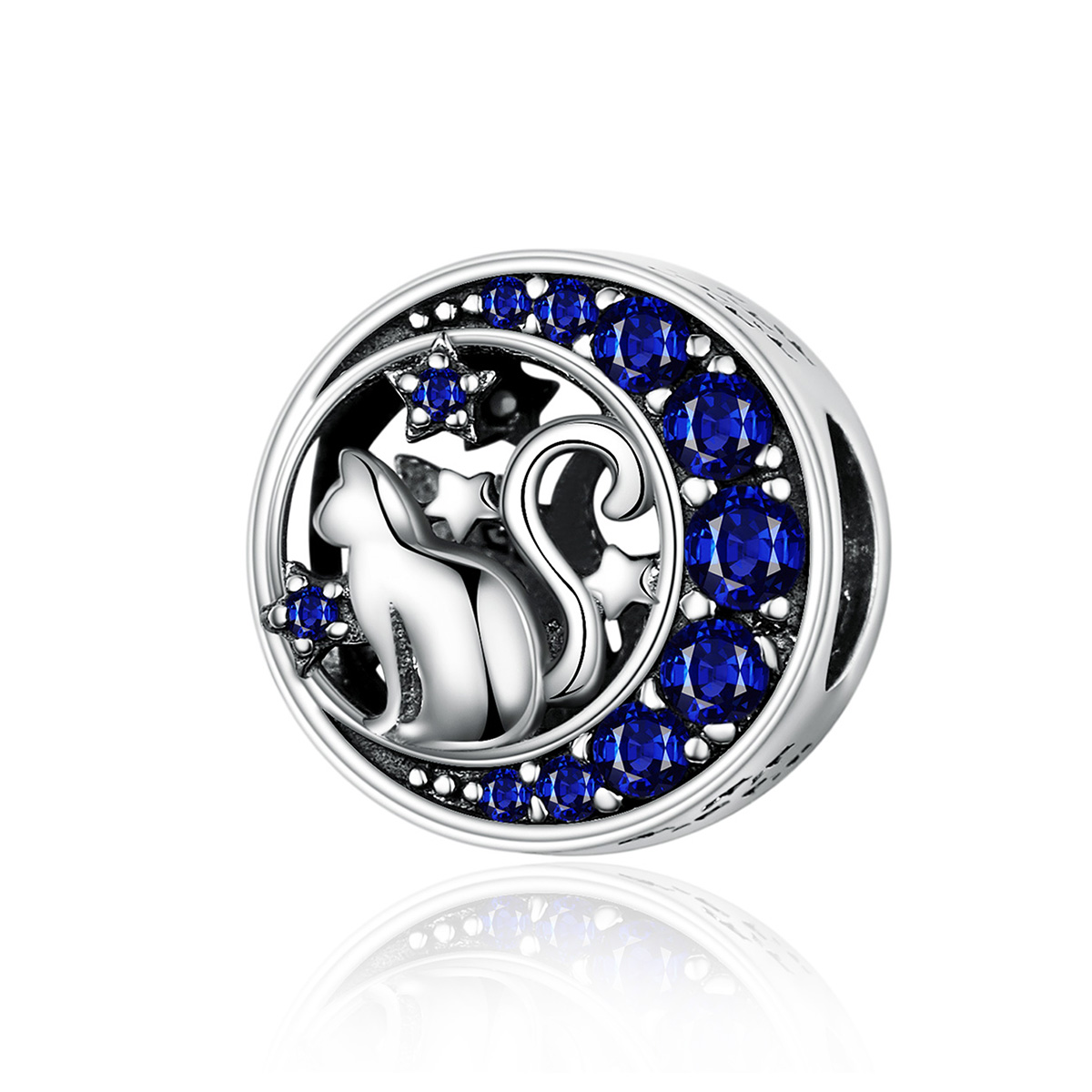 Pandora Style Kitty in de maan Bedel - SCC1204 Pandora Style Kitty in de maan Bedel - SCC1204