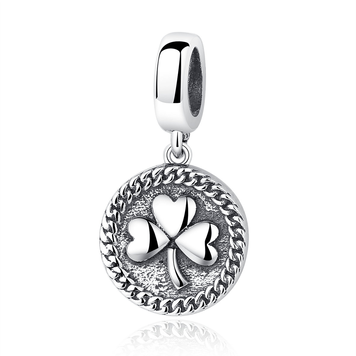 Pandora Style Klaver Hangende Bedel - SCC039