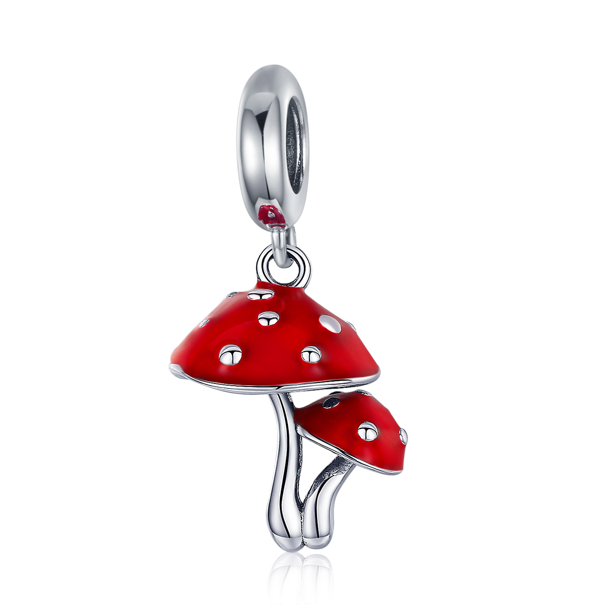 Pandora Style Paddestoel Hangende Bedel - SCC1060 Pandora Style Paddestoel Hangende Bedel - SCC1060