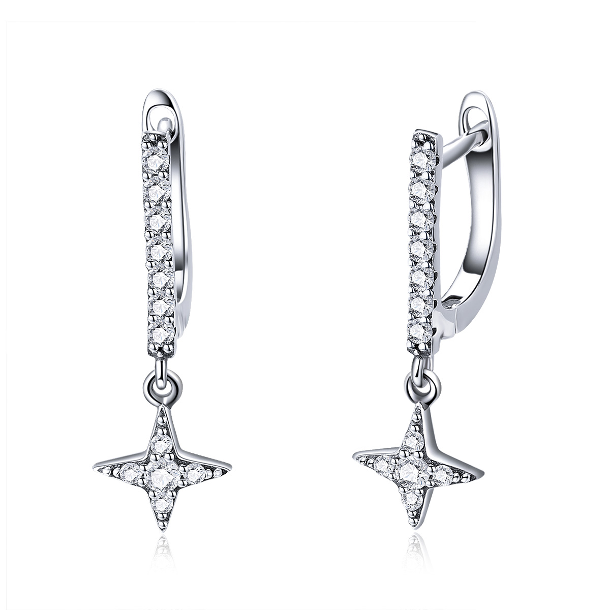 Pandora Style Fonkelende nacht Oorhangers - SCE446 Pandora Style Fonkelende nacht Oorhangers - SCE446