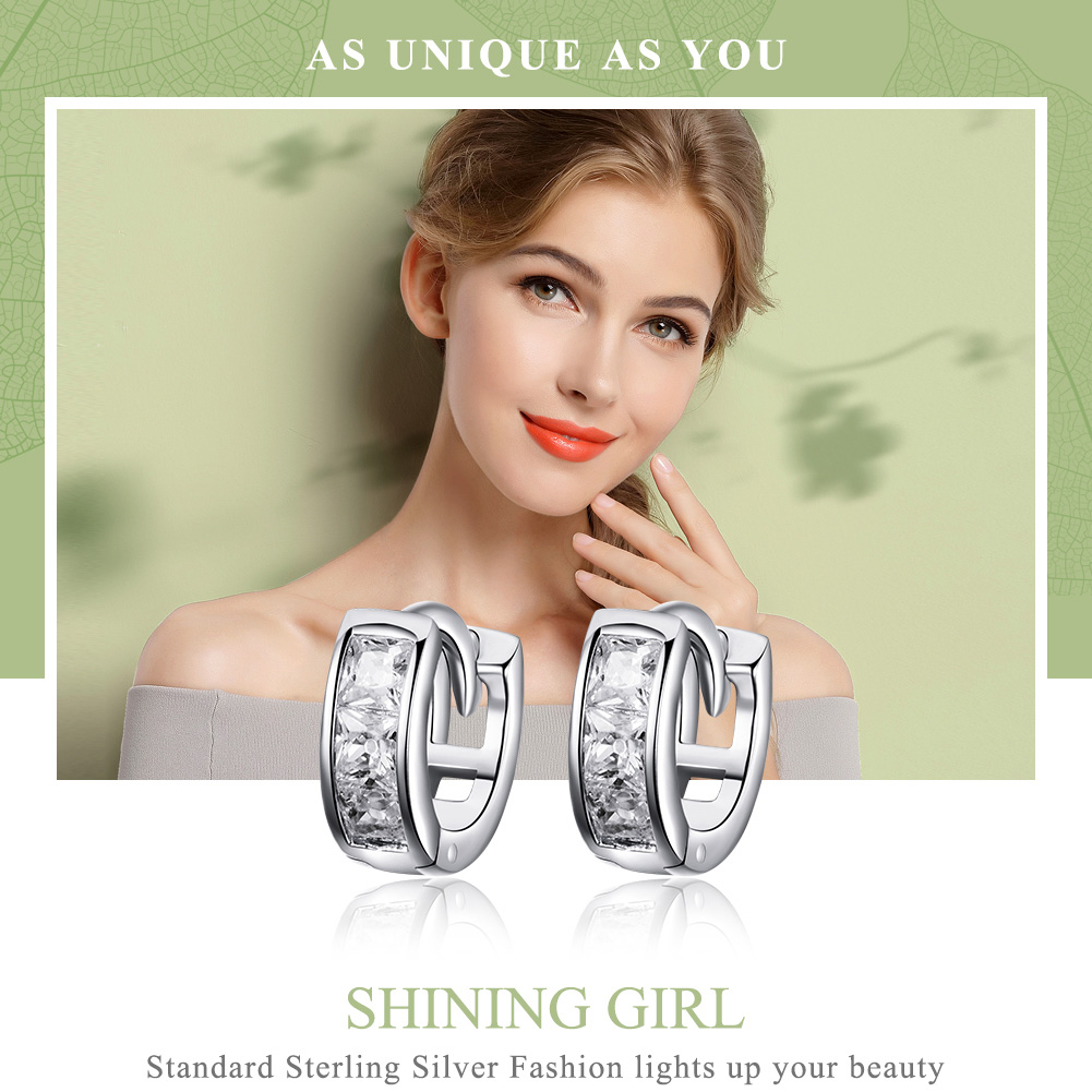Pandora Style Glanzend Meisje Oorringen - SCE515