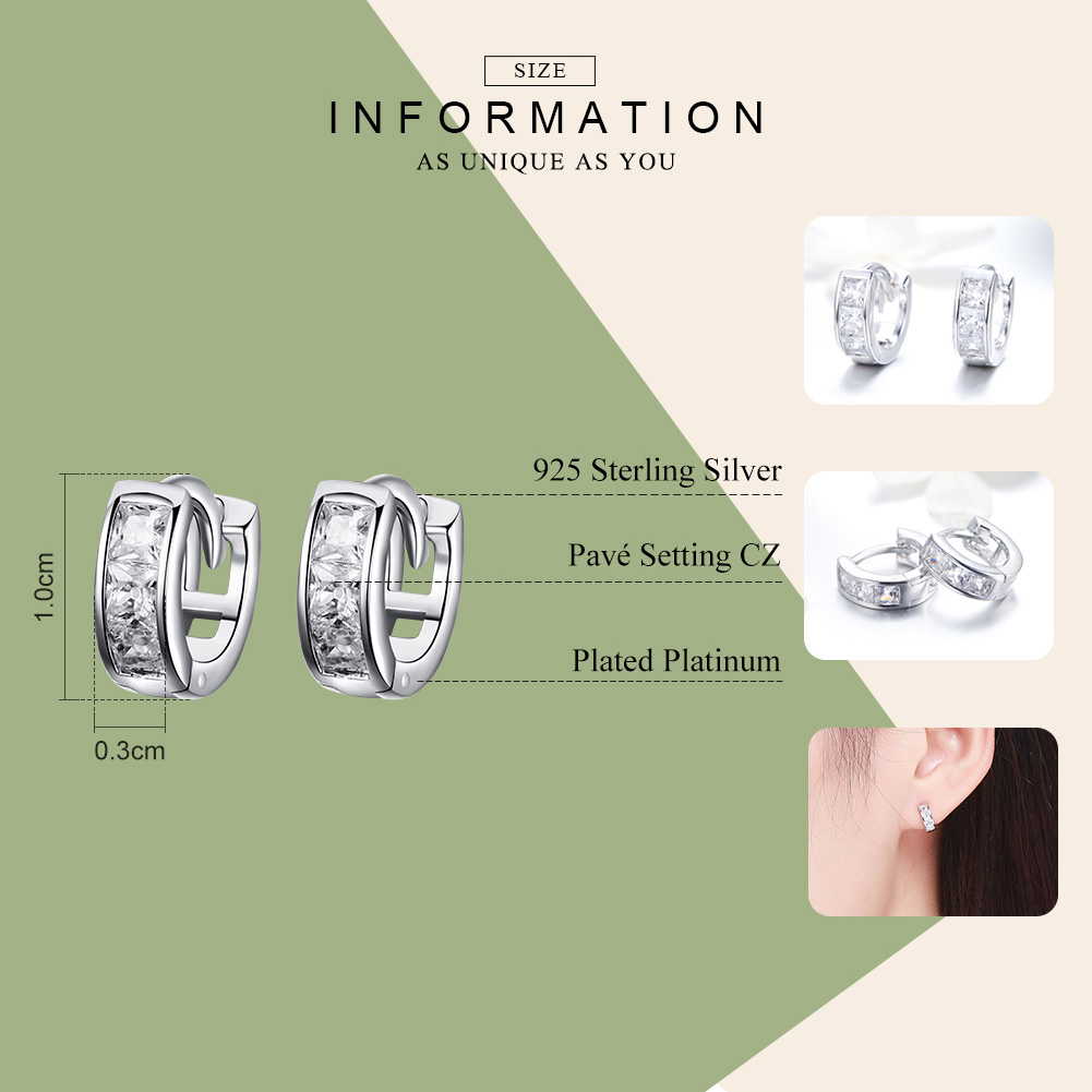 Pandora Style Glanzend Meisje Oorringen - SCE515