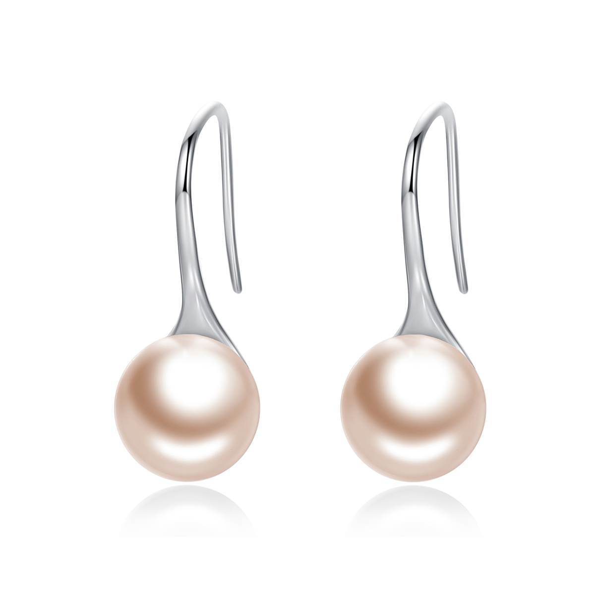 Pandora Style Gouden Parel Oorhangers - SCE146