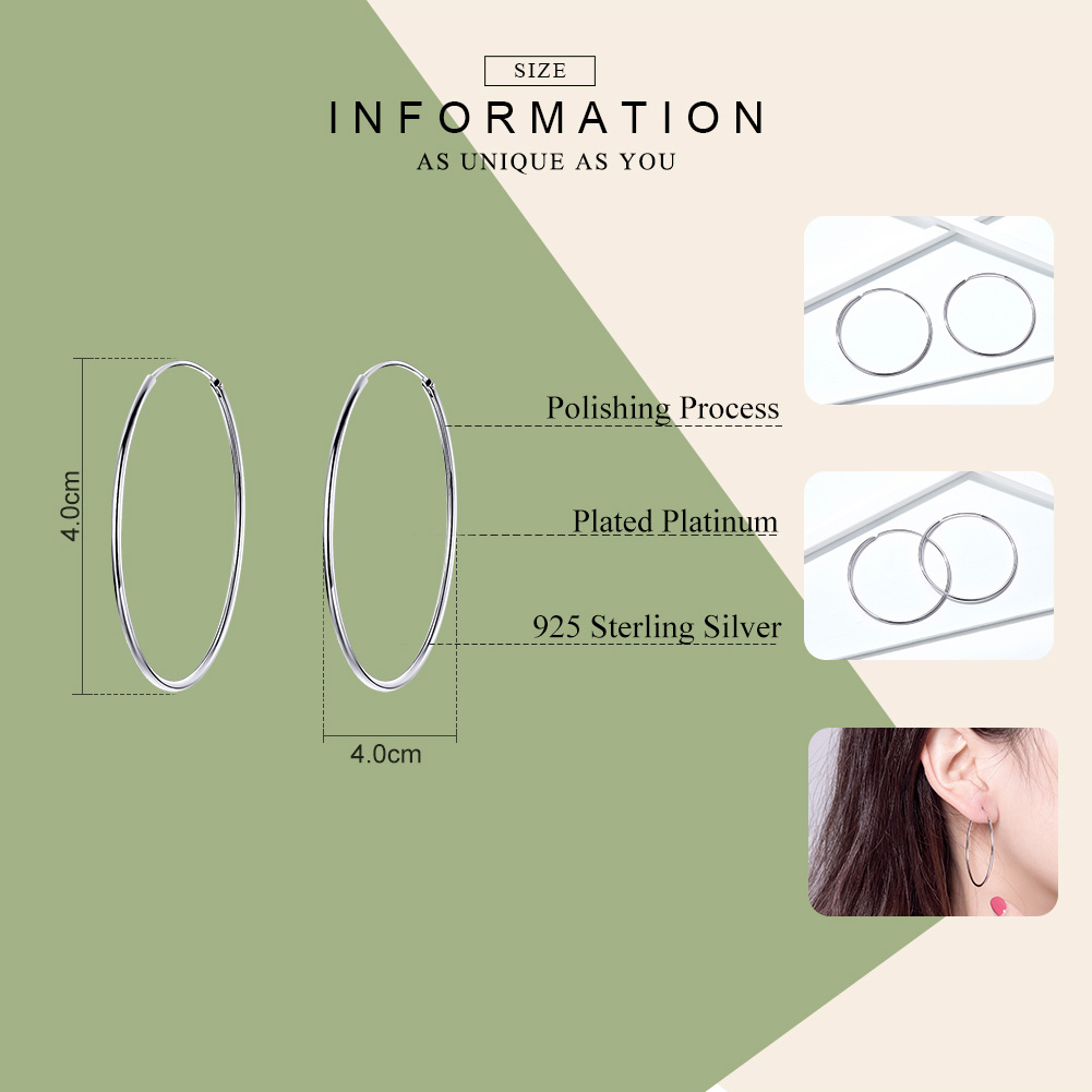 Pandora Style Grote oorring Oorringen - SCE598