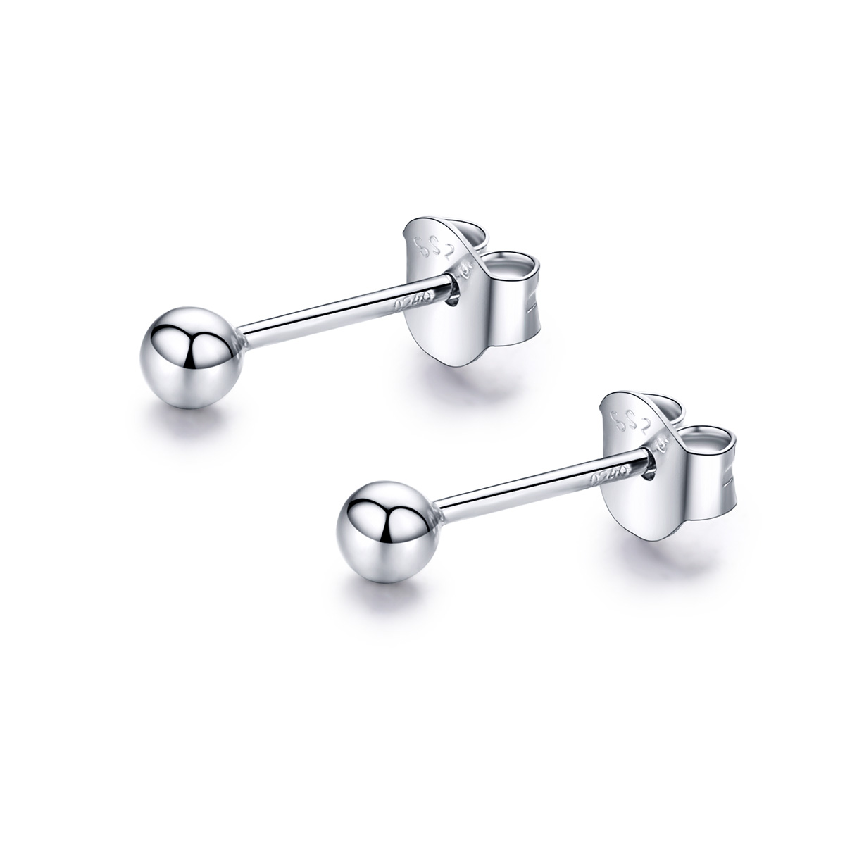 Pandora Style kleine bal Oorknopjes - SCE581 Pandora Style kleine bal Oorknopjes - SCE581