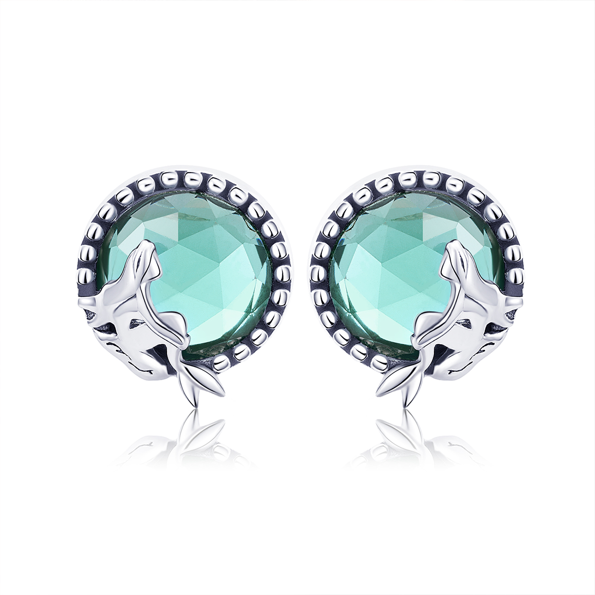 Pandora Style Liefde Bloemen Oorknopjes - SCE383 Pandora Style Liefde Bloemen Oorknopjes - SCE383