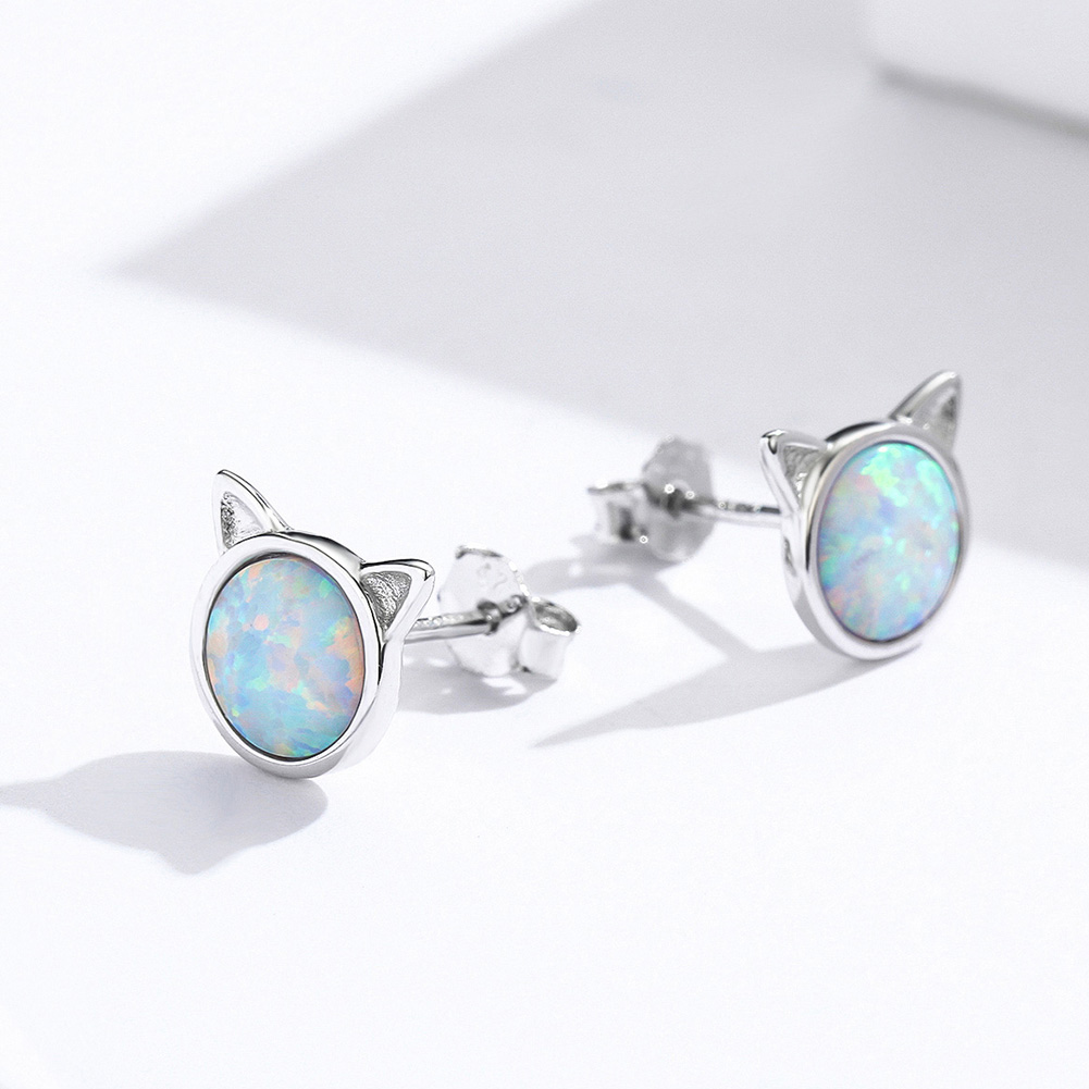 Pandora Style Miauw ster Oorknopjes - SCE538-Q