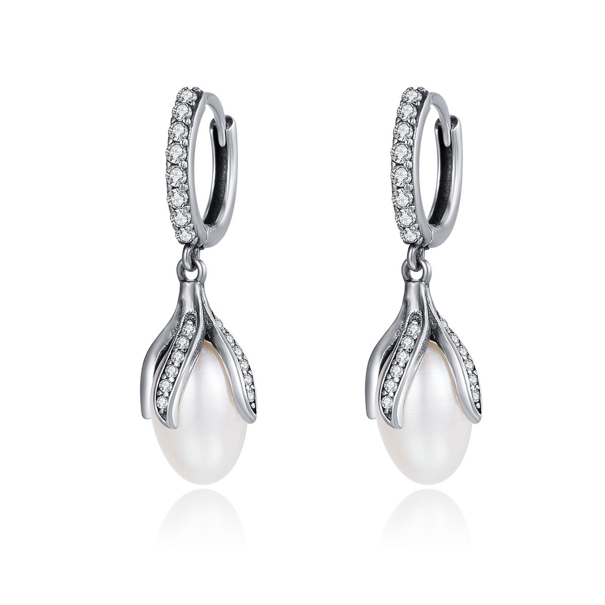 Pandora Style Mimosa Knop Oorknopjes - SCE259 Pandora Style Mimosa Knop Oorknopjes - SCE259
