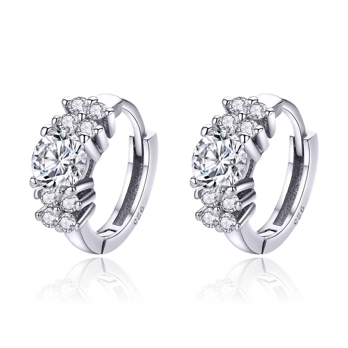 Pandora Style Romantische glans Oorringen - SCE485 Pandora Style Romantische glans Oorringen - SCE485
