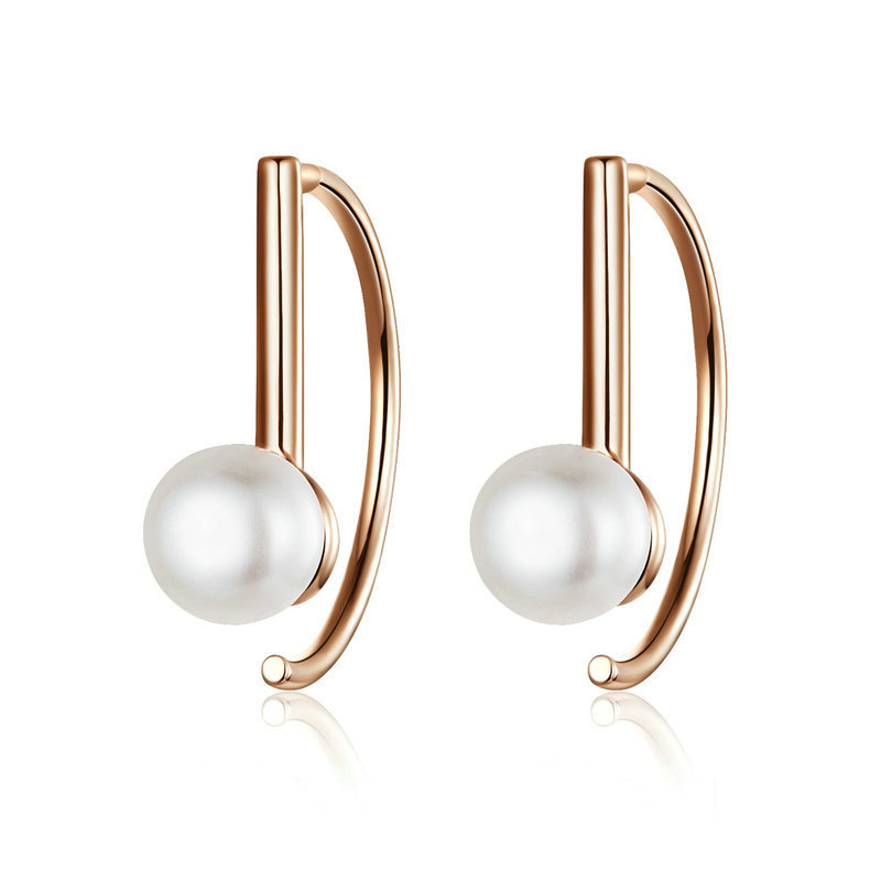Pandora Style Rose Parel Oorhangers - SCE604 Pandora Style Rose Parel Oorhangers - SCE604