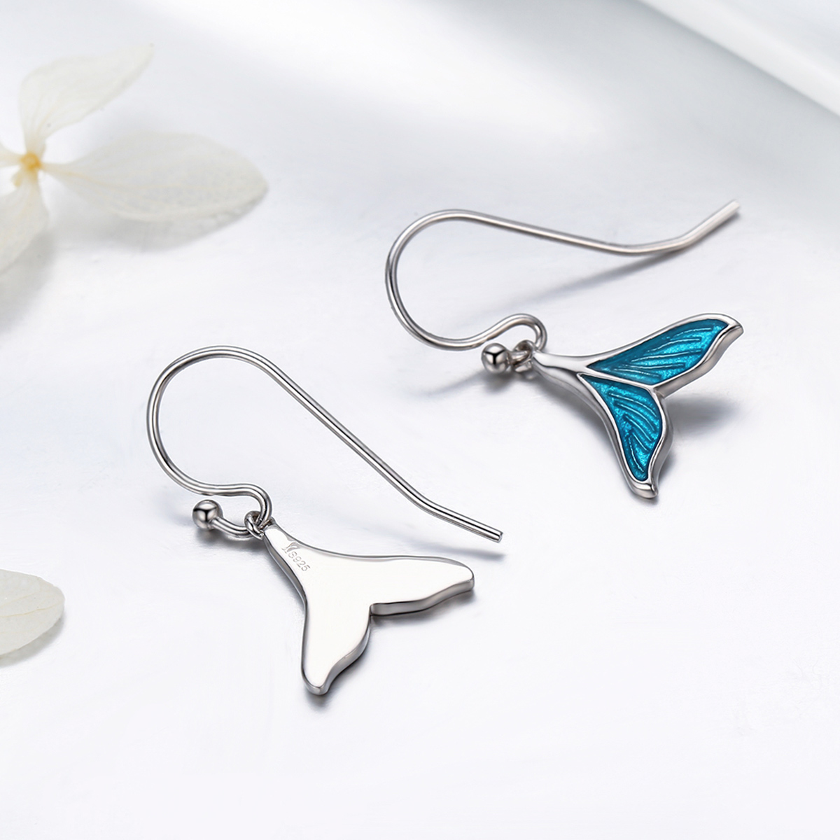 Pandora Style Visstaart Oorhangers - SCE065