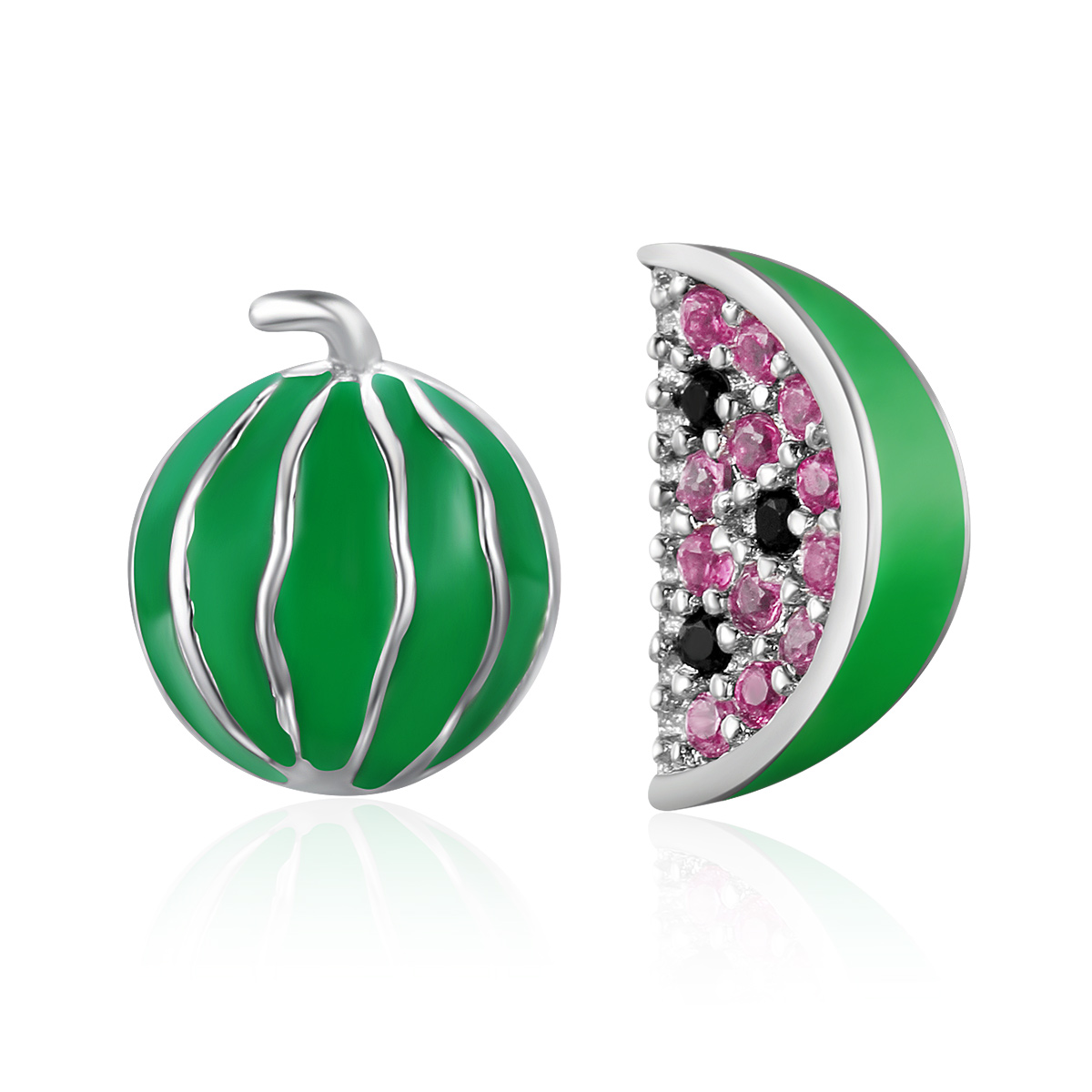 Pandora Style Watermeloen Liefde Oorknopjes - SCE105 Pandora Style Watermeloen Liefde Oorknopjes - SCE105