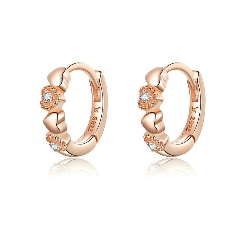 (afbeelding voor) Pandora Style Rose Harten Daten Oorringen - SCE445-C