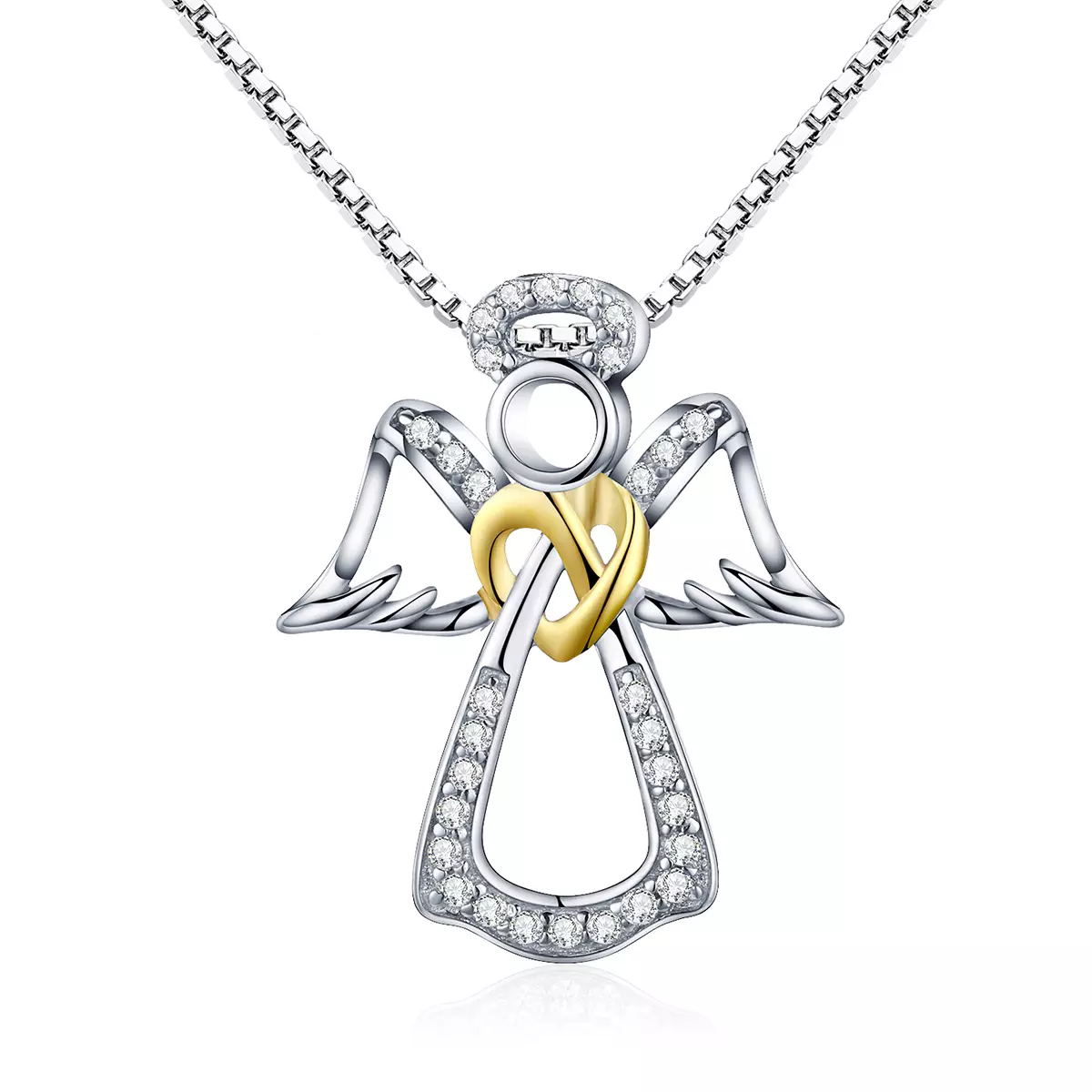 Pandora Style Beschermengel Chain Ketting - SCN123