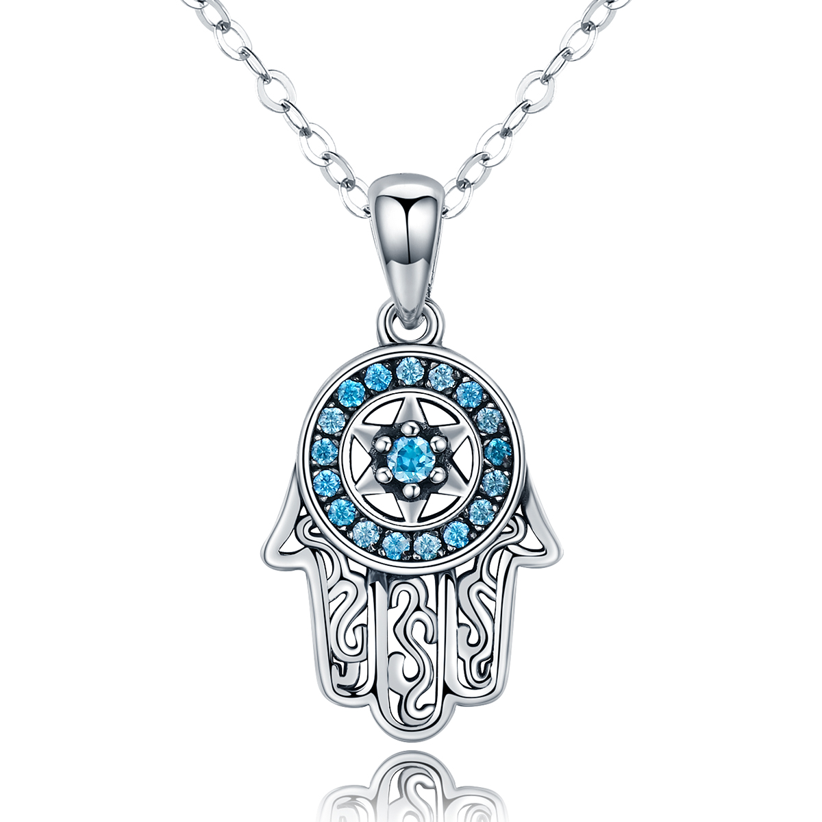 Pandora Style Fatima's bewaking Chain Ketting - SCN264
