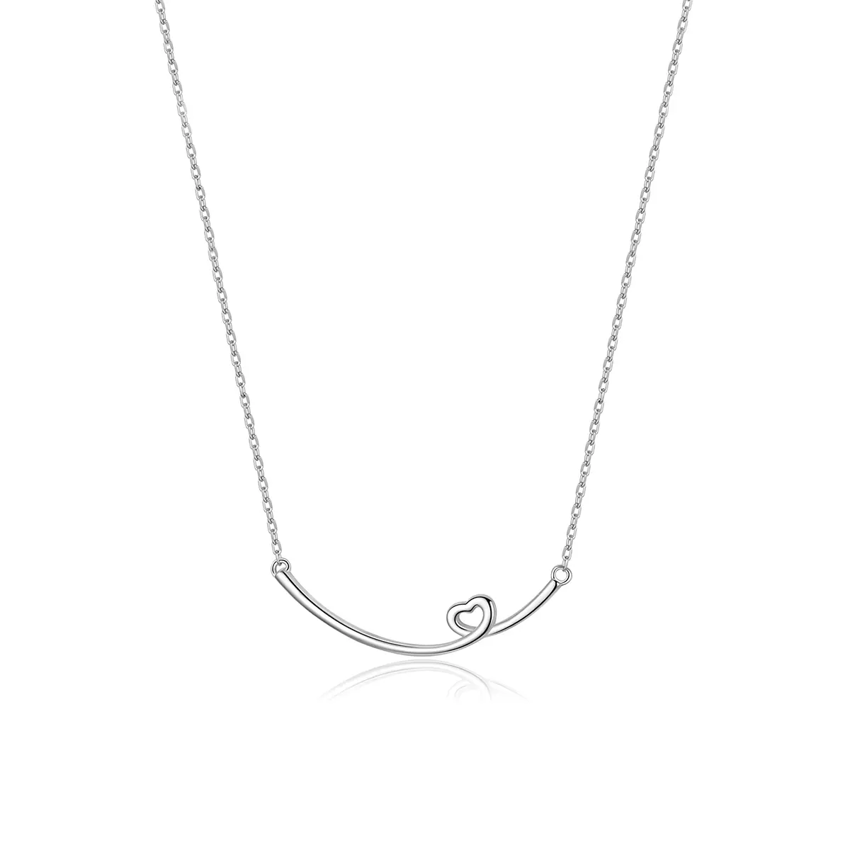 Pandora Style Gelukkige glimlach Chain Ketting - SCN381