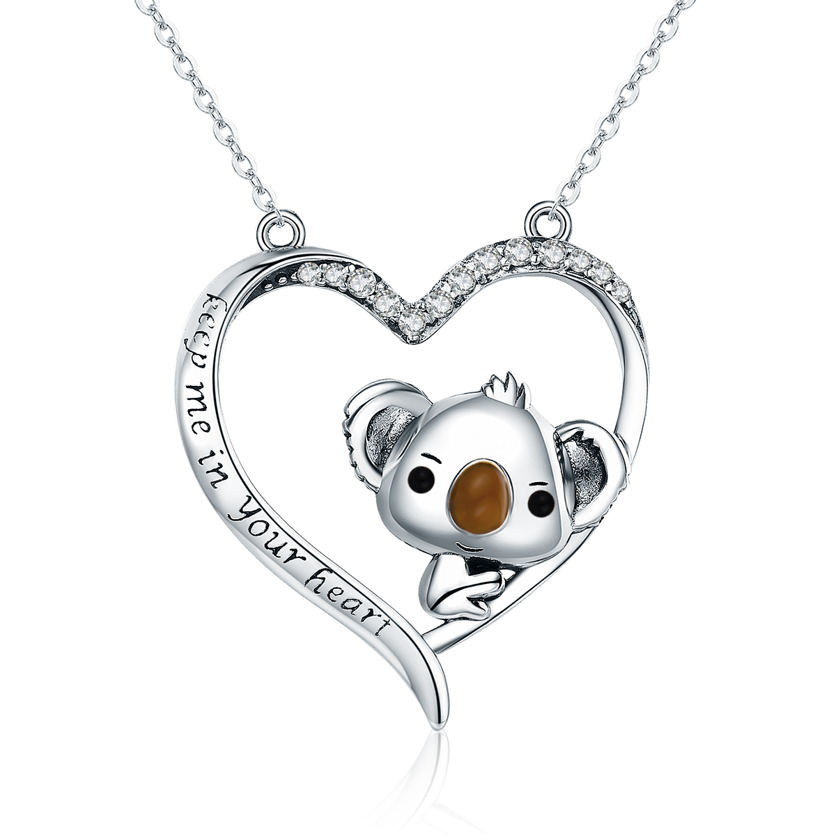 Pandora Style Hou me in je hart Chain Ketting - SCN256 Pandora Style Hou me in je hart Chain Ketting - SCN256