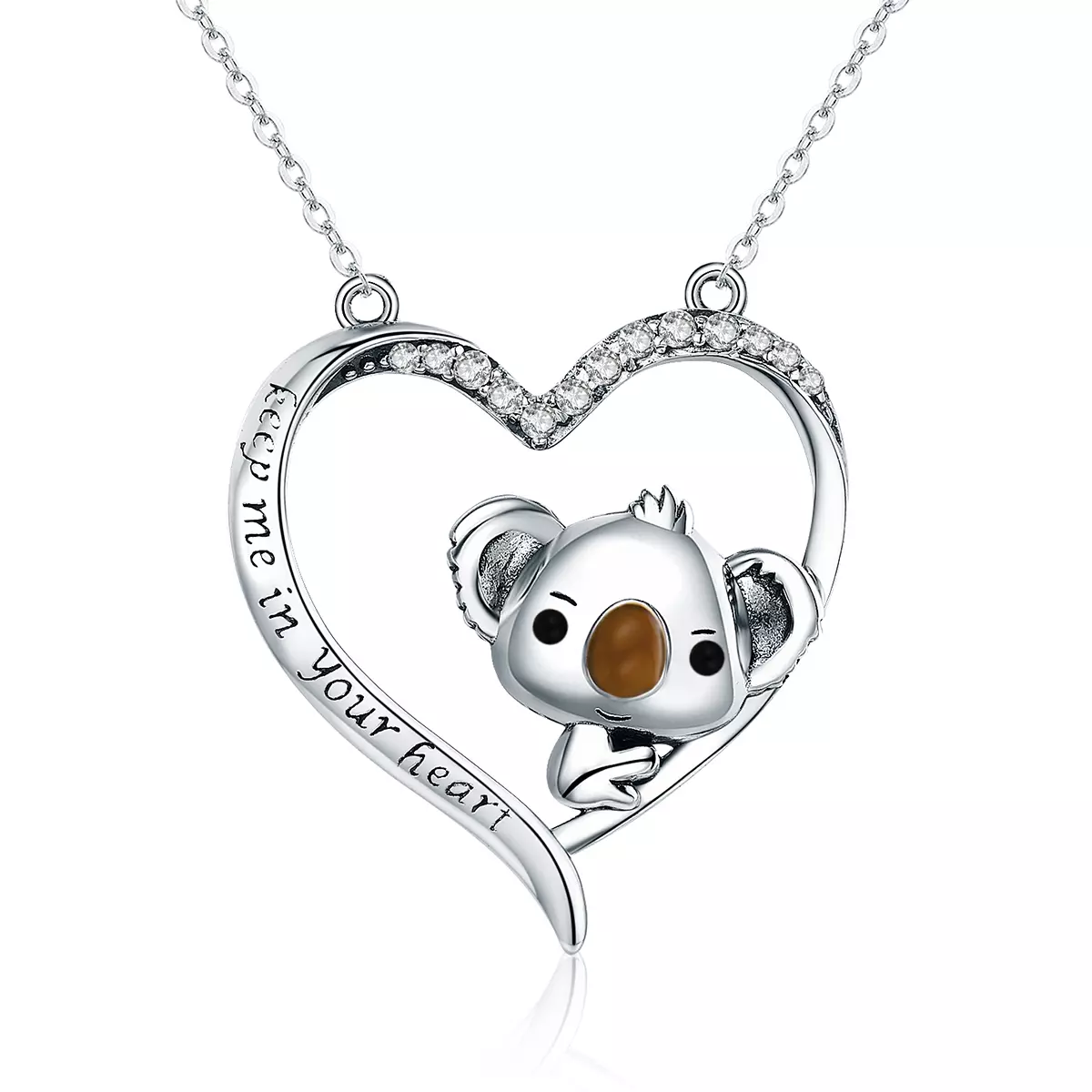 Pandora Style Hou me in je hart Chain Ketting - SCN256