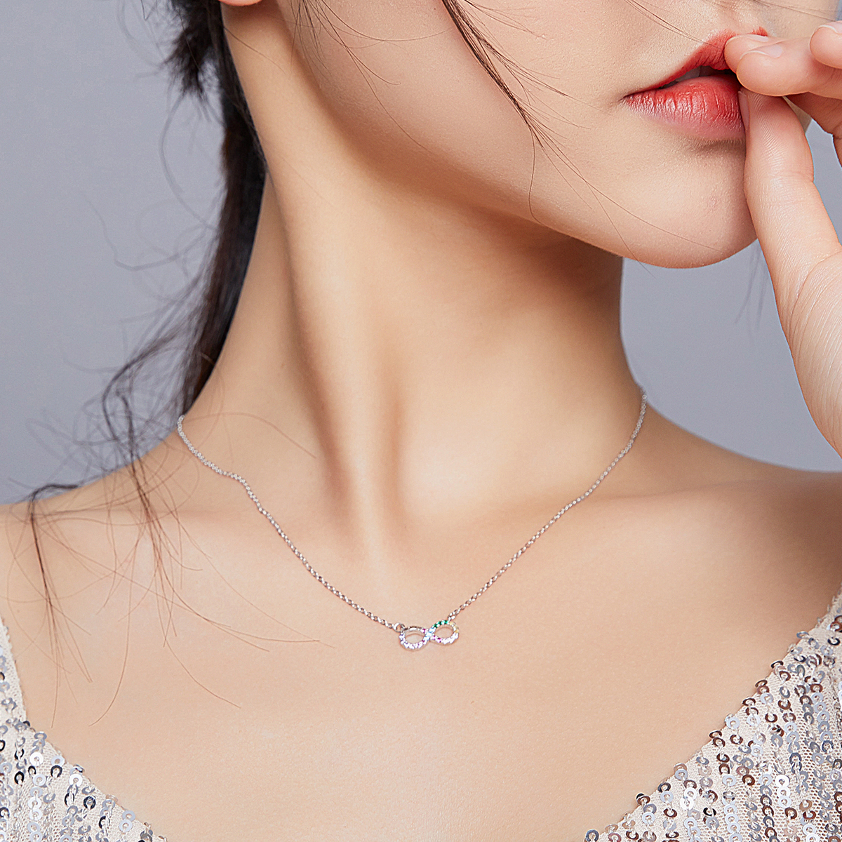 Pandora Style Oneindigheidssymbool Chain Ketting - SCN402