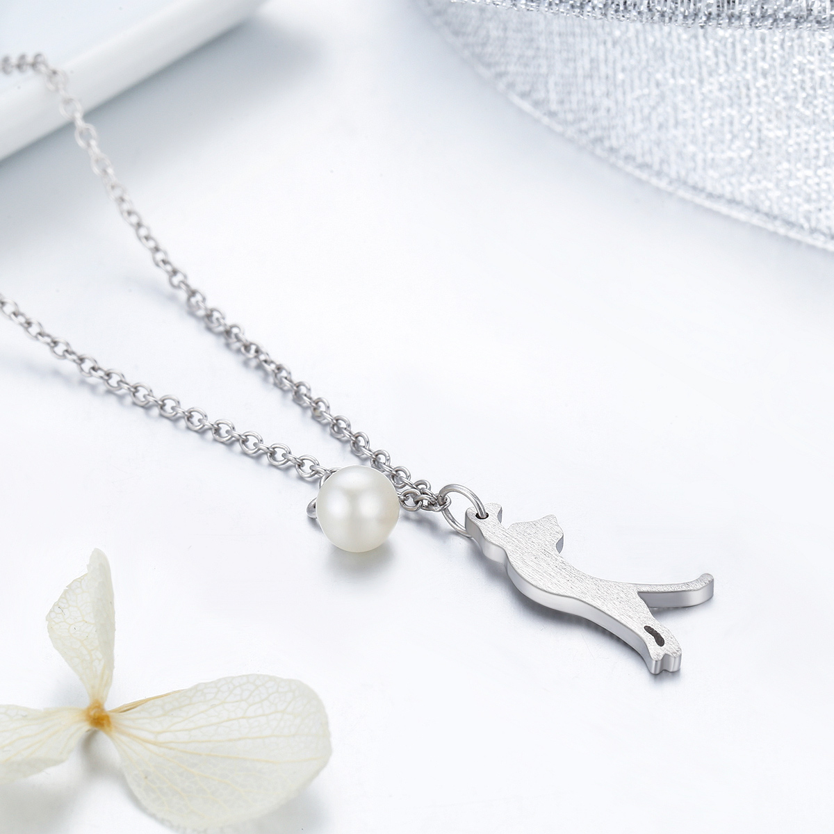 Pandora Style Speels Katje Chain Ketting - SCN175