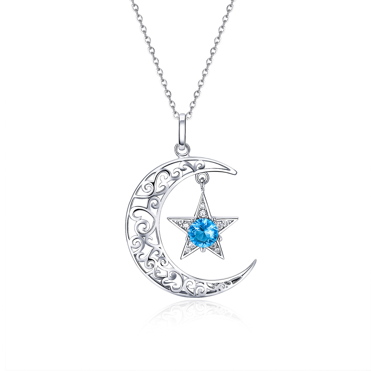 Pandora Style Sterrenhemel Chain Ketting - SCN278 Pandora Style Sterrenhemel Chain Ketting - SCN278