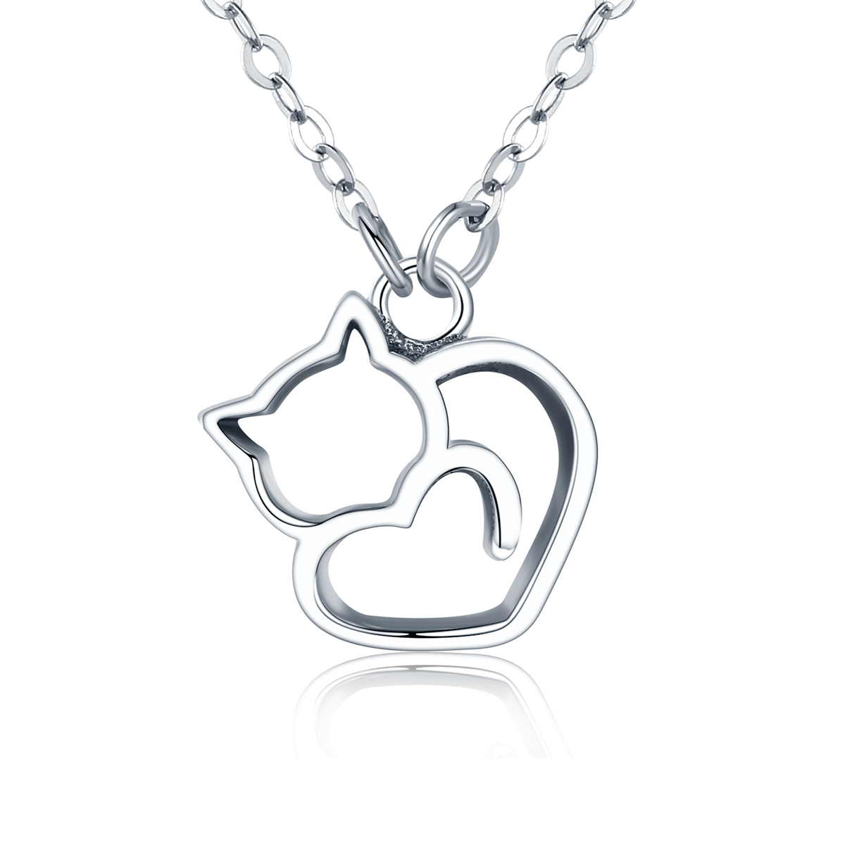 Pandora Style Stomme kat Chain Ketting - SCN188 Pandora Style Stomme kat Chain Ketting - SCN188