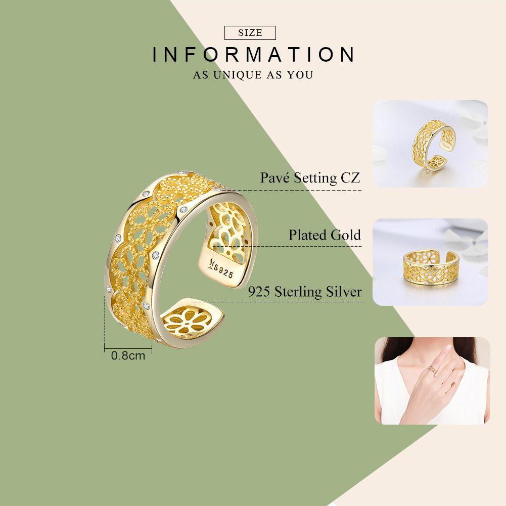 Pandora Style Allure van kant Open Ring - SCR460