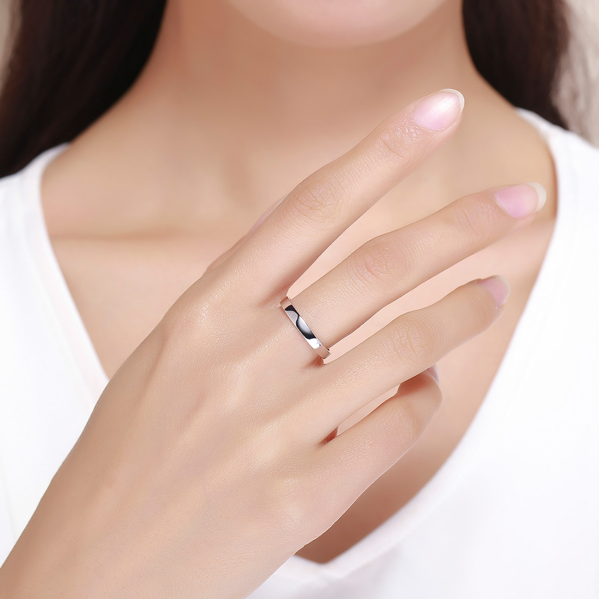 Pandora Style Eenvoudige gevoelens Feel Ring - SCR343